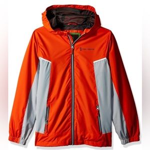 Free Country Boys' Multi Ripstop Hooded Jacket Orange Rush XS 4/5